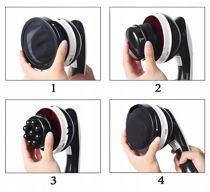 PROFESSIONAL MASSAGE GUN SLIMMING MASSAGER ANTI-CELLULITE 9in1 Medical device no