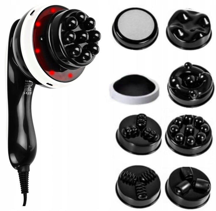 PROFESSIONAL MASSAGE GUN SLIMMING MASSAGER ANTI-CELLULITE 9in1 Packaging status original