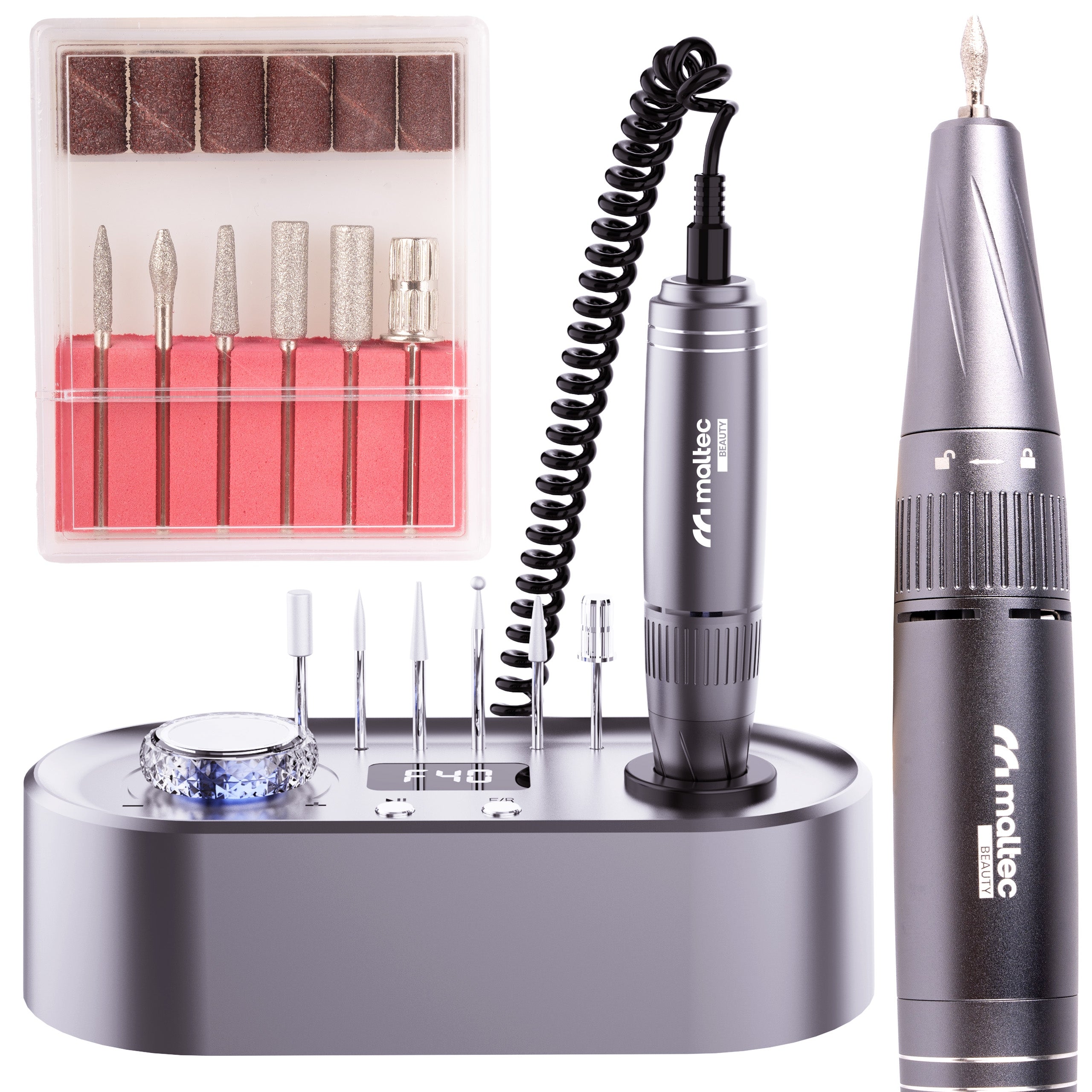 PROFESSIONAL NAIL MILLING MACHINE MANICURE PEDICURE CUTTERS SET