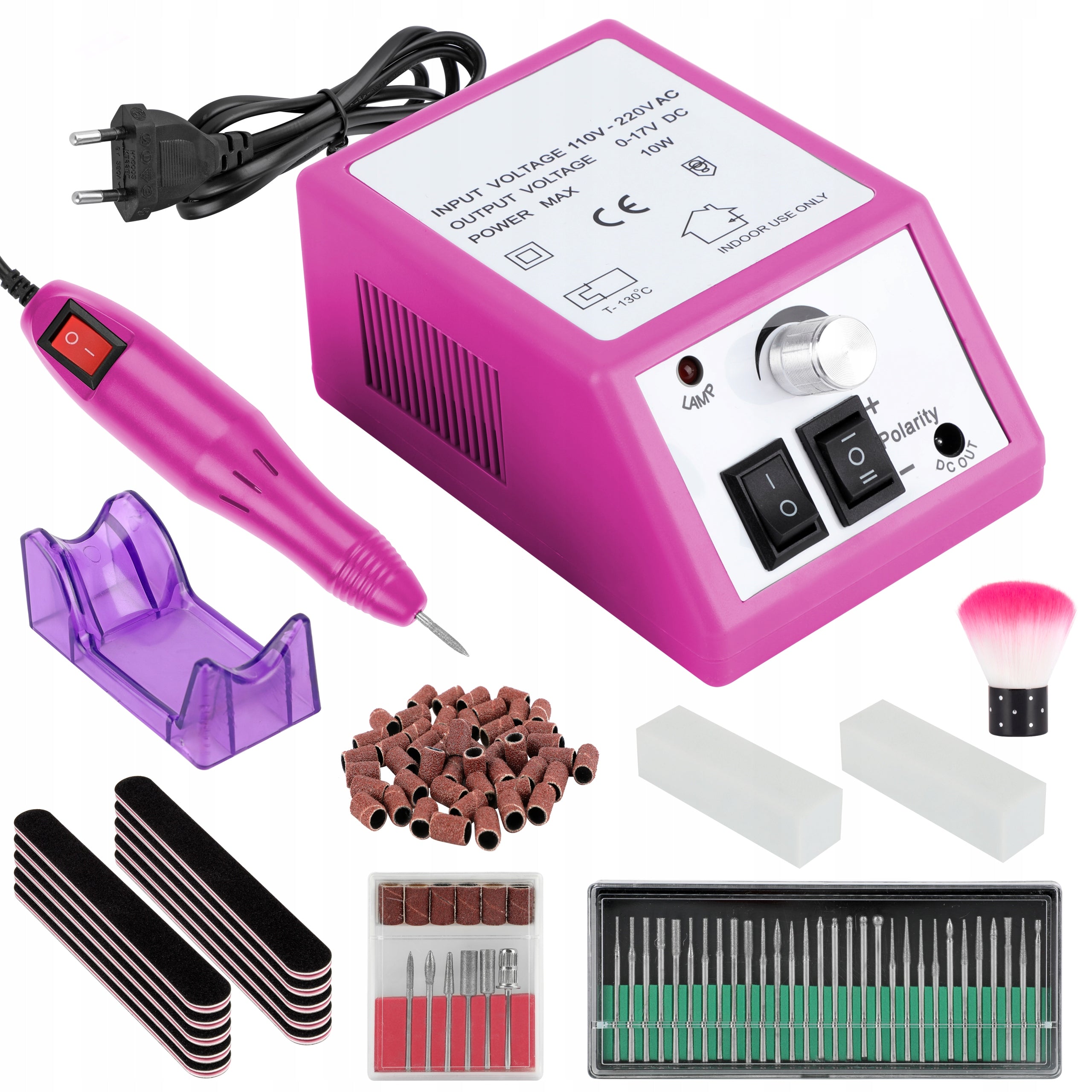 PROFESSIONAL NAIL MILLING MACHINE MANICURE PEDICURE strong CUTTER SET