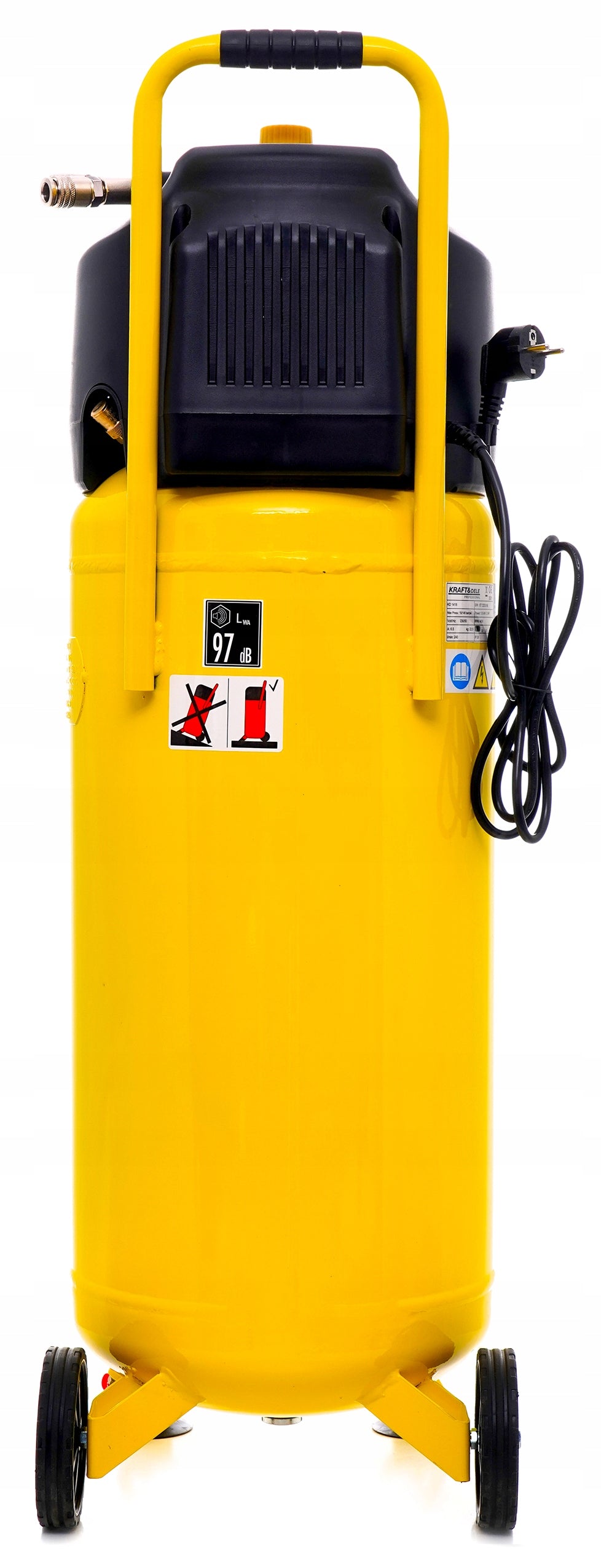 PROFESSIONAL OIL FREE VERTICAL STANDING COMPRESSOR 10 BAR 50L 1500W Brand Kraft&Dele