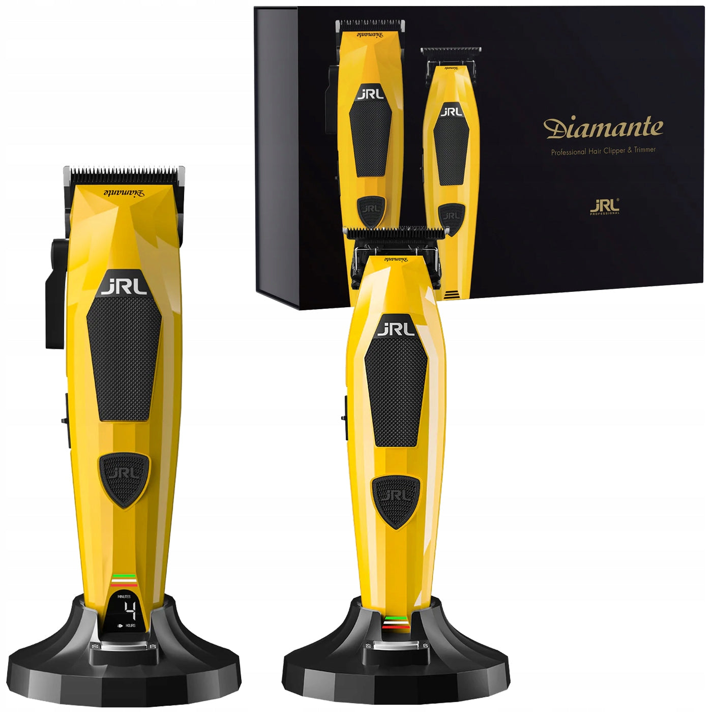 PROFESSIONAL SET JRL DIAMANTE 2025C YELLOW - MACHINE, TRIMMER, STATION