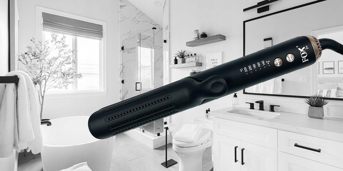 PROFESSIONAL STRAIGHTENER CURLER FOX JOY 2in1 - BLOWING - CABLE 360 Brand Fox