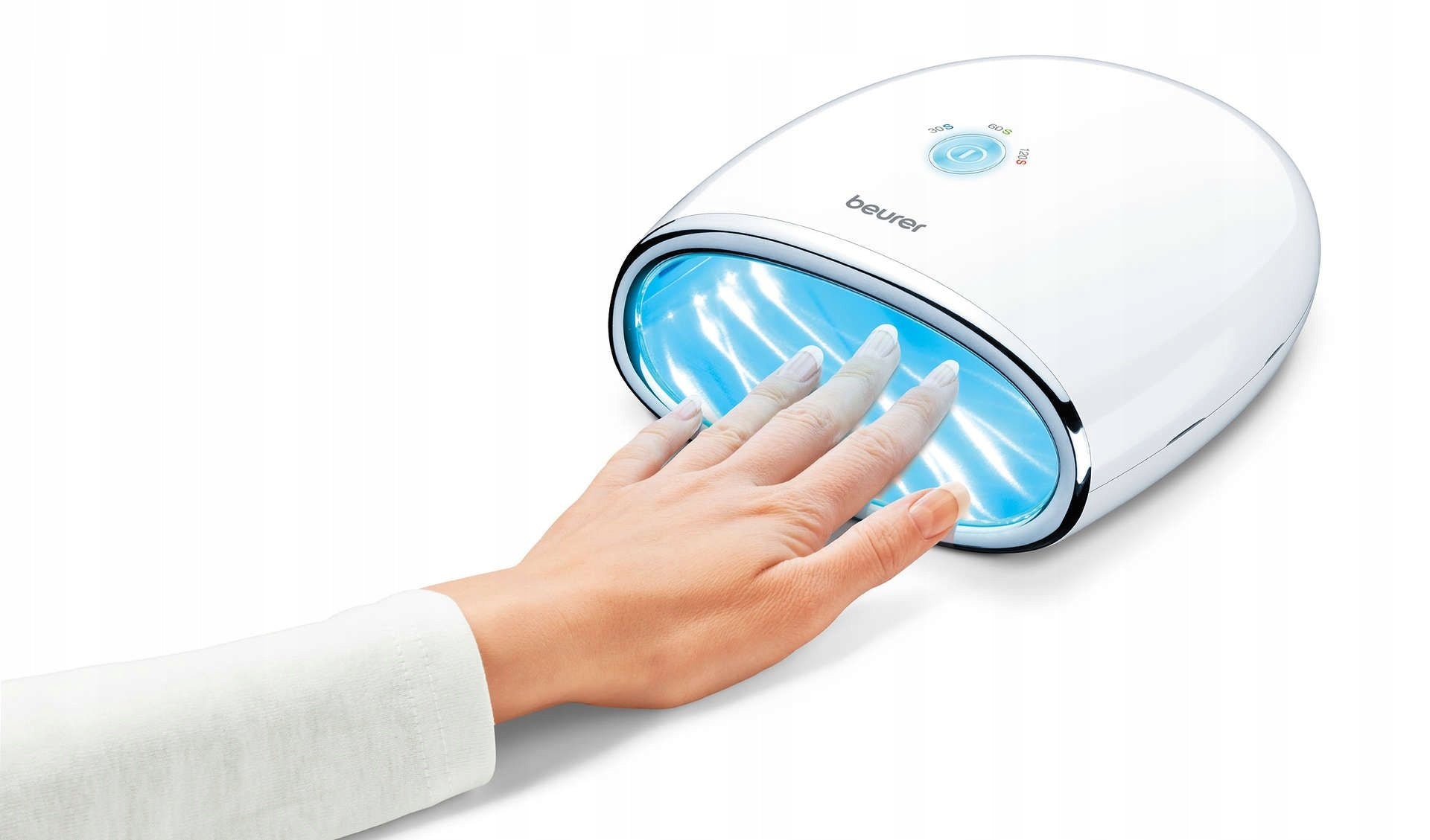 PROFESSIONAL UV LAMP FOR NAILS HYBRIDS GELS MANICURE LED BEURER MP48 Manufacturer code 57101