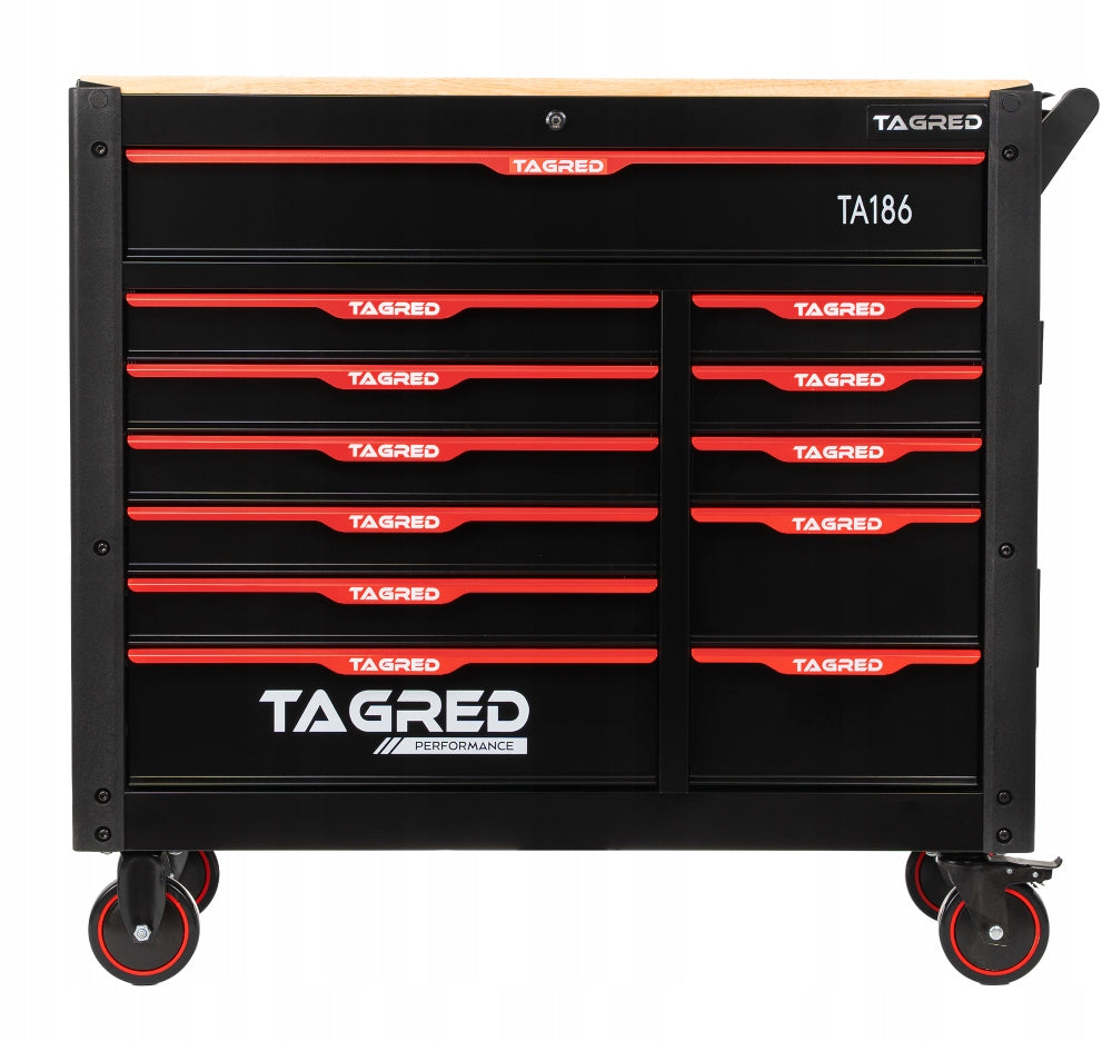 PROFESSIONAL WORKSHOP CABINET TOOL TROLLEY JUMBO 12 DRAWERS 691-el Packaging status original