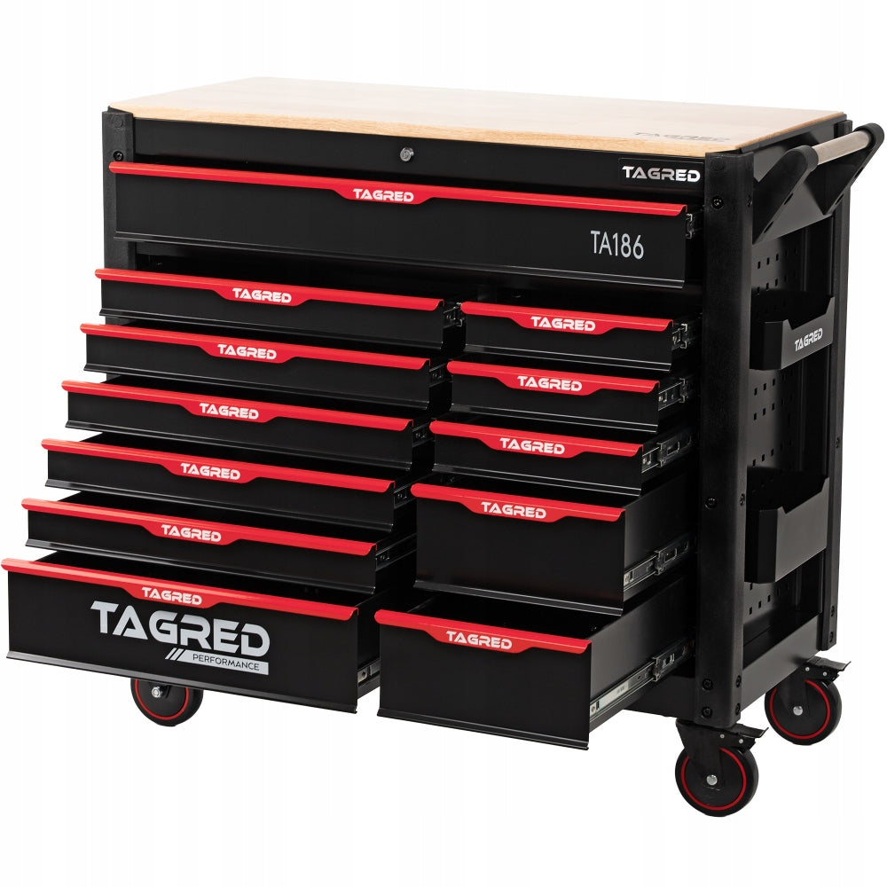 PROFESSIONAL WORKSHOP CABINET TOOL TROLLEY JUMBO 12 DRAWERS 691-el