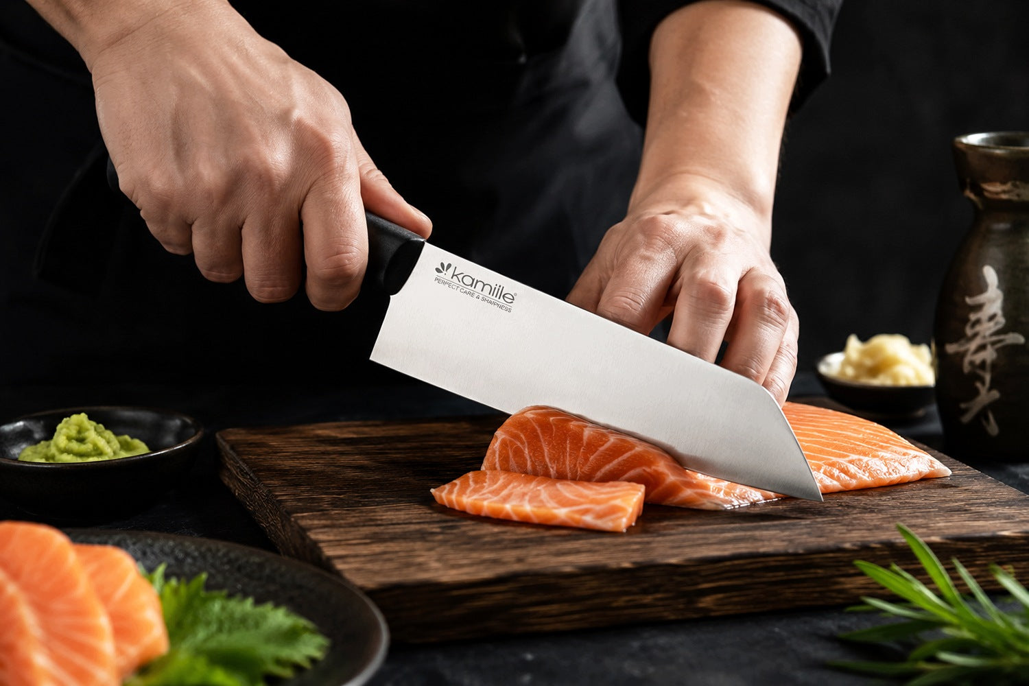 PROFI LINE CLEAVER UNIVERSAL KITCHEN KNIFE for chopping KAMILLE Manufacturer code KM5177
