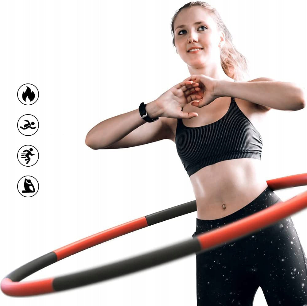 PROIRON Fitness Hoop with Load 4+4 Black and Red Manufacturer code PRO-HLQ01-1