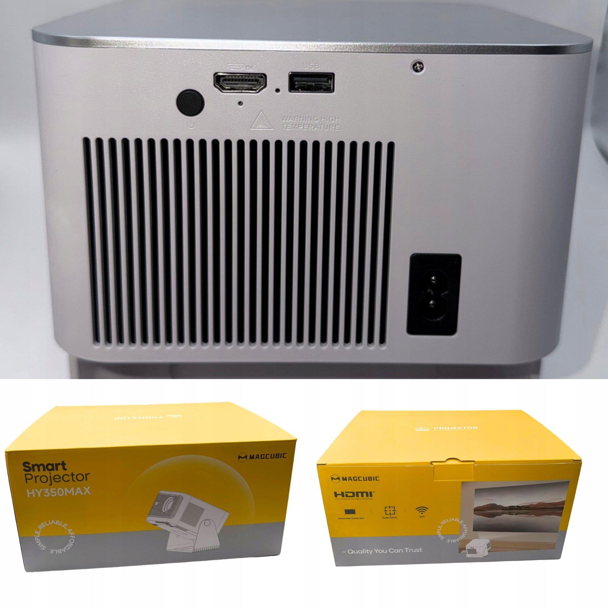 PROJECTOR ANDROID SMART MAGCUBIC HY350MAX ROTATING PORTABLE SET Packaging status original