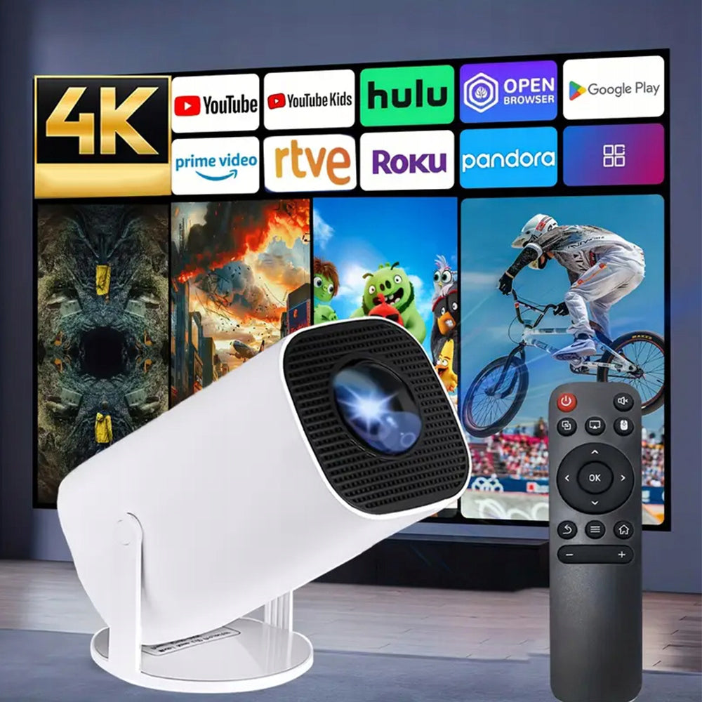 PROJECTOR ANDROID TV WIFI 4K PORTABLE SMART SPEAKER ANDROID 12 Packaging status original
