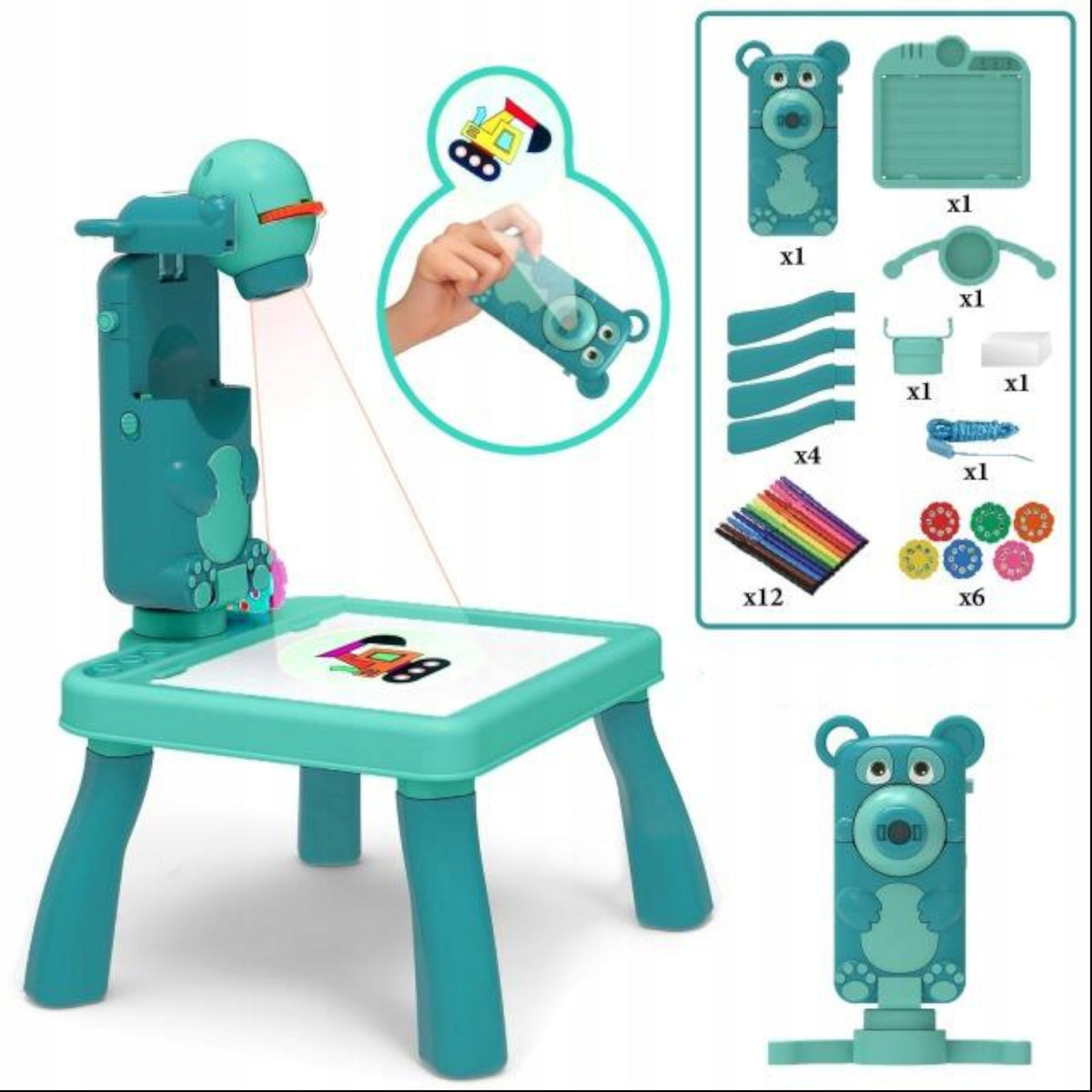 PROJECTOR FOR DRAWING TABLE BEAR PROJECTOR 2200-9Z Brand Luxma