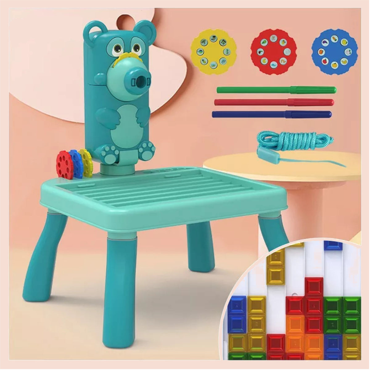 PROJECTOR FOR DRAWING TABLE BEAR PROJECTOR 2200-9Z Product width 17.5 cm