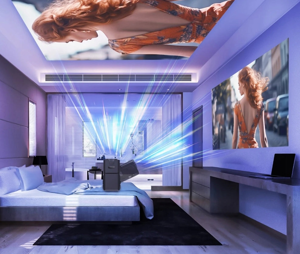 PROJECTOR HY320 ANDROID TV WIFI PORTABLE ROTARY SPEAKER UP TO 150" Manufacturer code HY320