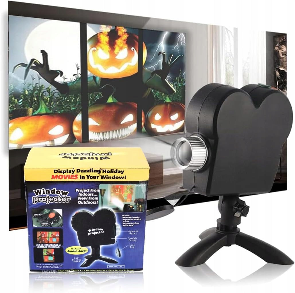 PROJECTOR LED HALLOWEEN CHRISTMAS PROJECTOR FOR HOUSE ON THE WALL 12 SLIDES Brand Bedee