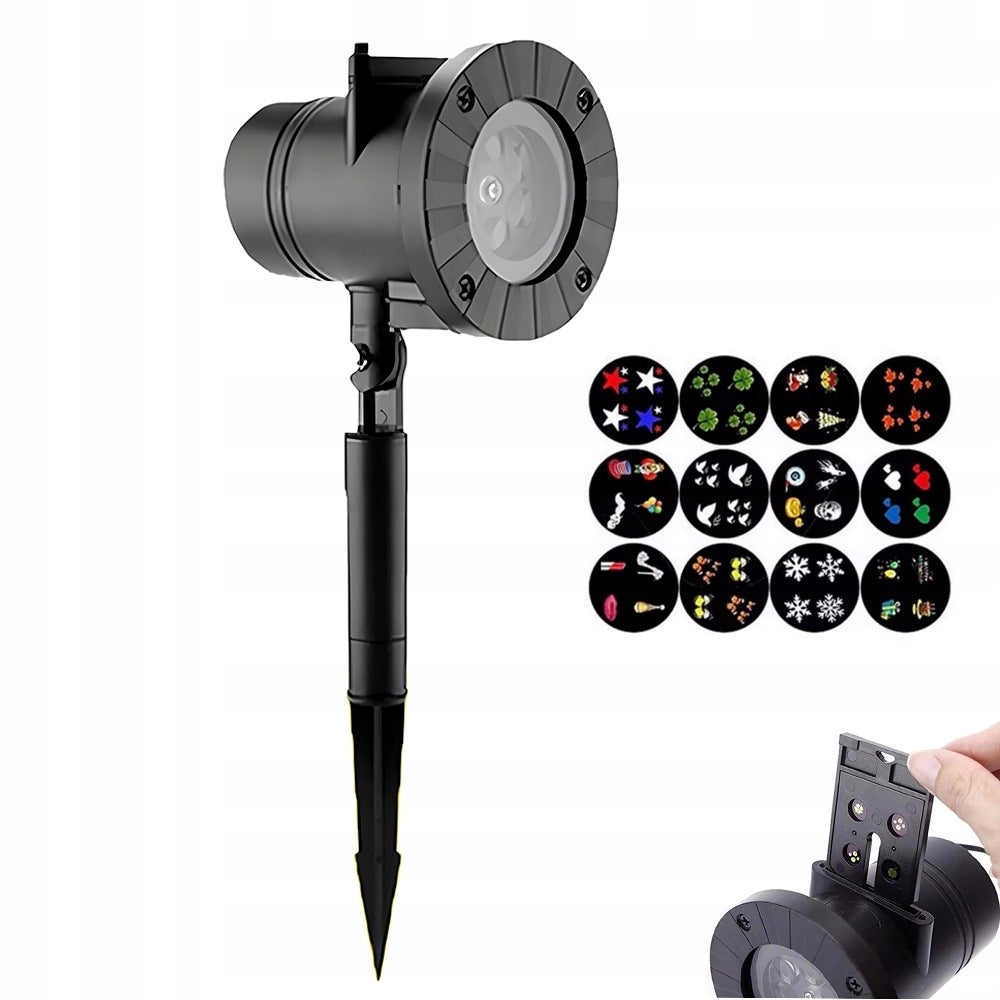 PROJECTOR LED LASER PROJECTOR FOR HOME WALL MOUNT 12 SLIDES