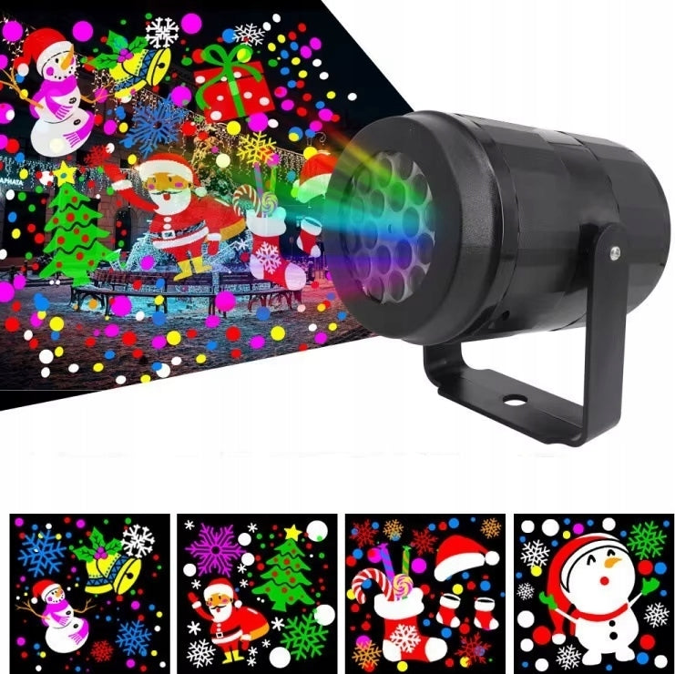 PROJECTOR LED LASER PROJECTOR FOR HOUSE ON THE WALL FOR COURT CHRISTMAS CHRISTMANS Packaging status original