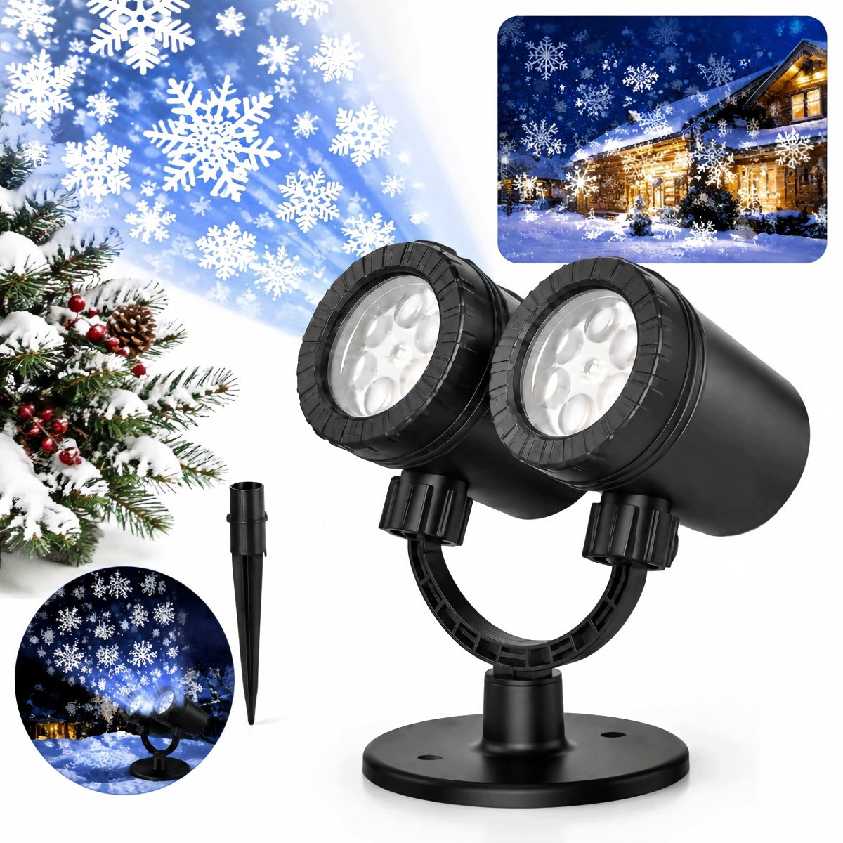 PROJECTOR LED LASER PROJECTOR FOR HOUSE ON THE WALL FOR COURT CHRISTMAS CHRISTMANS