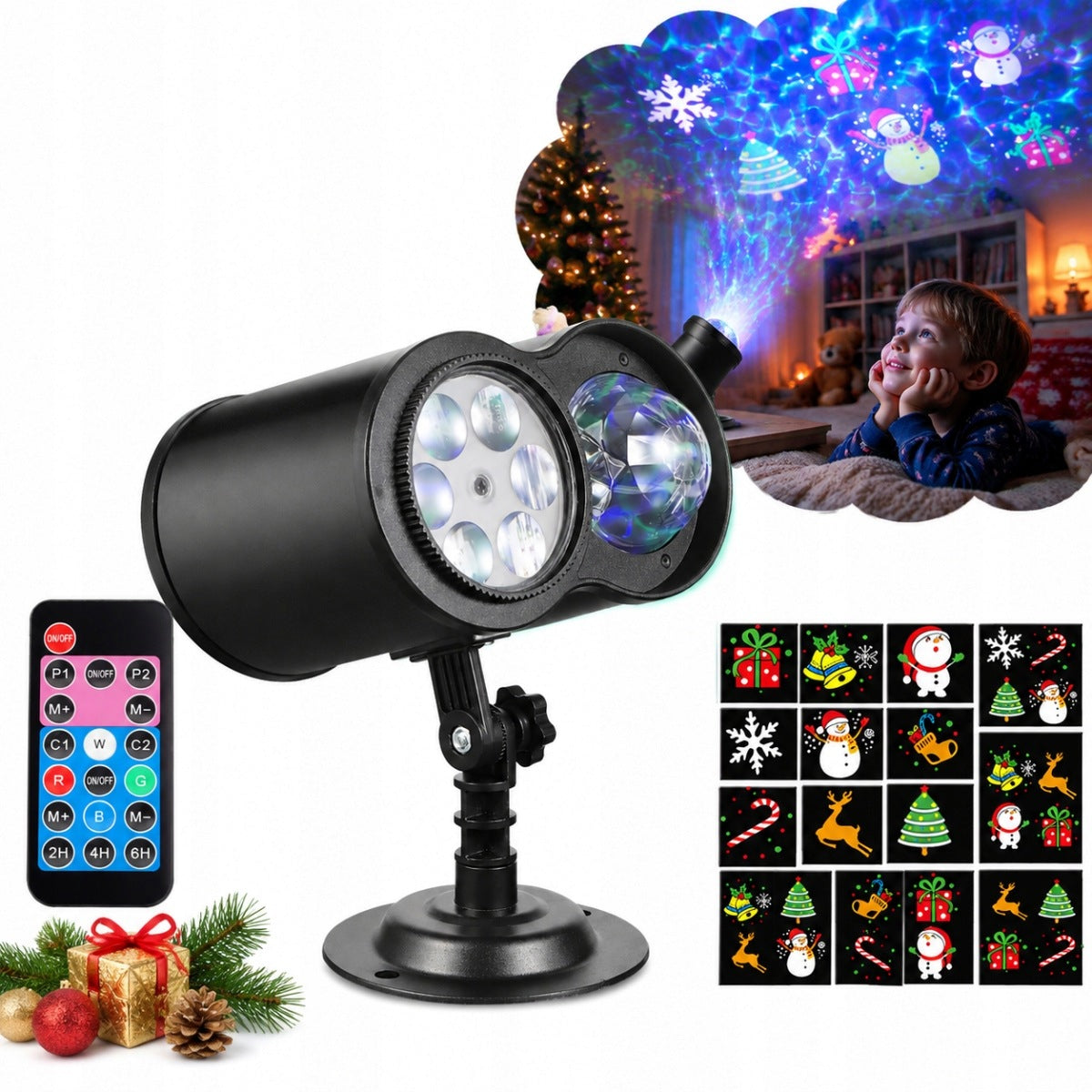 PROJECTOR LED PROJECTOR FOR HOUSE ON THE WALL FOR COURT HOLY CHRISTMAS