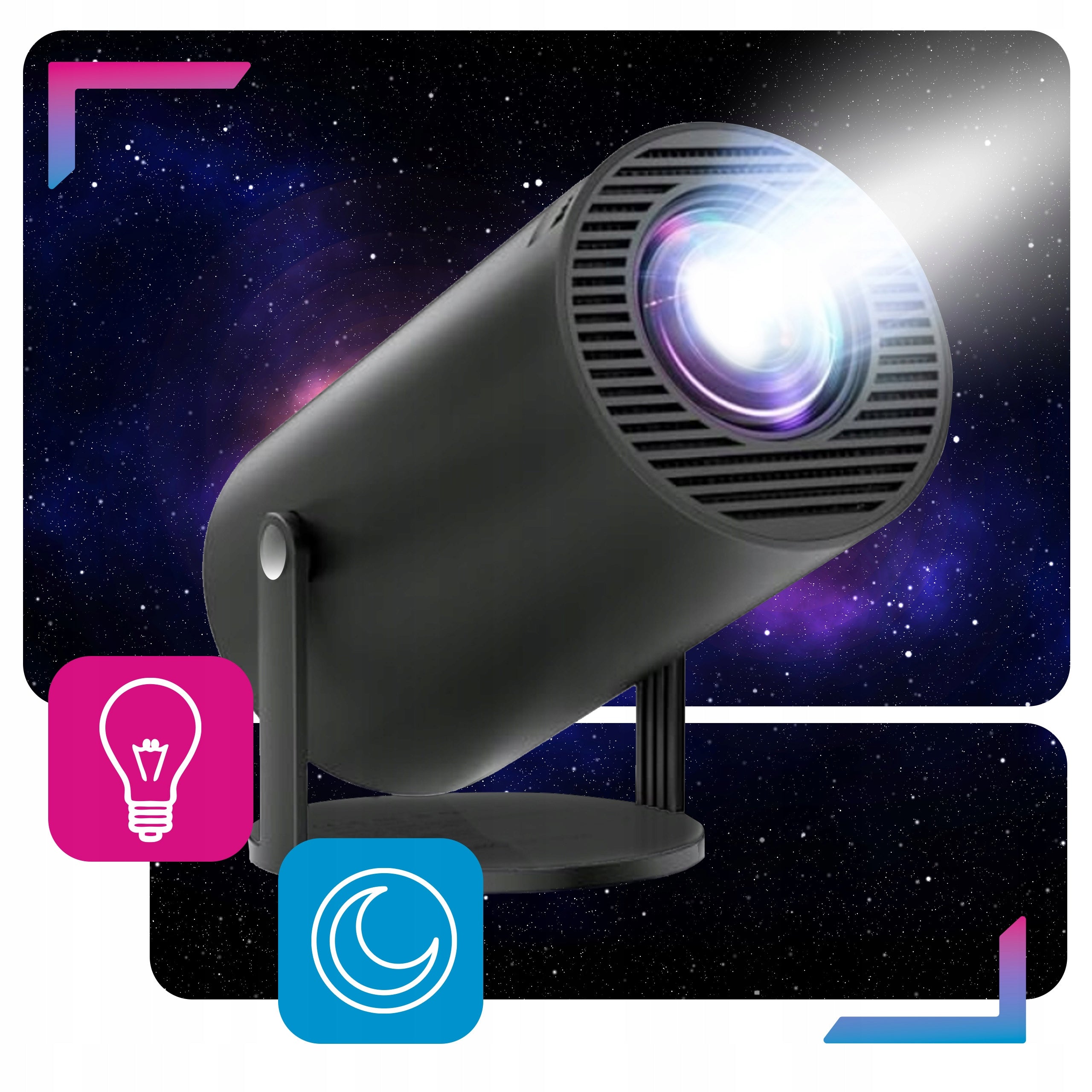 PROJECTOR MINI PORTABLE ANDROID LED WIFI FULL HD SMART TV HY300 Manufacturer code SMART PROJEKTOR OBROTOWY