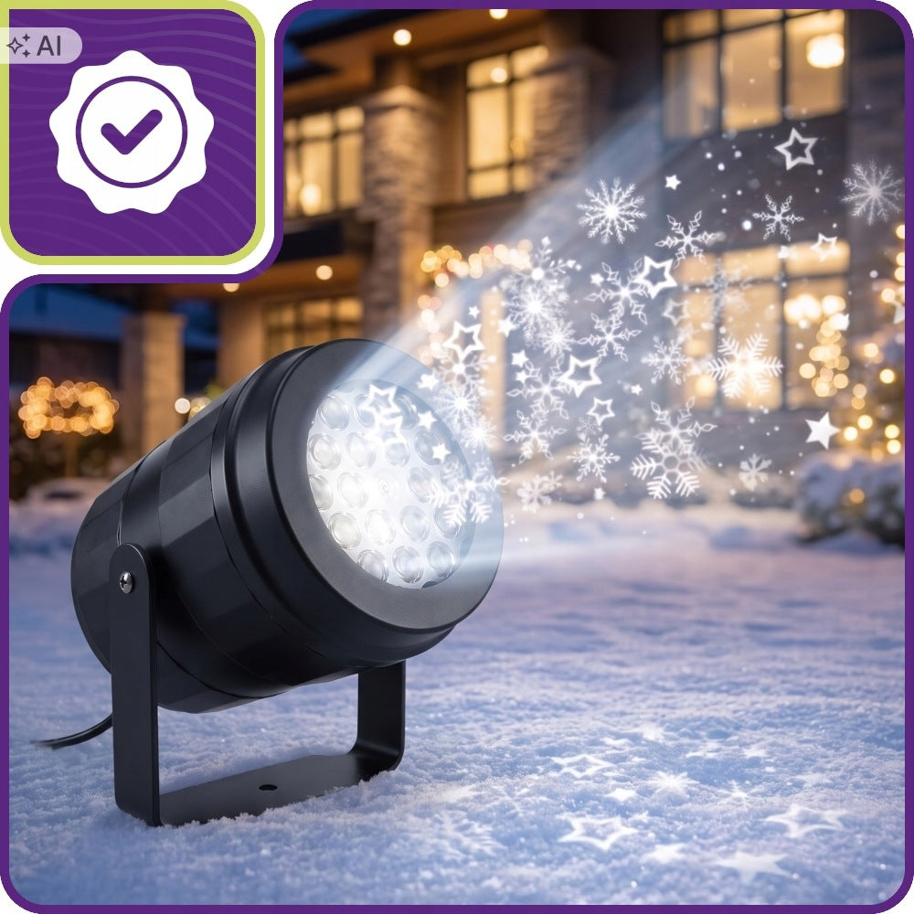 PROJECTOR STAR LASER LED FOR HOUSE RGB SNOWFLAKES SANTA CLAUS SNOWBALLS Manufacturer code extralink rzutnik świąteczny