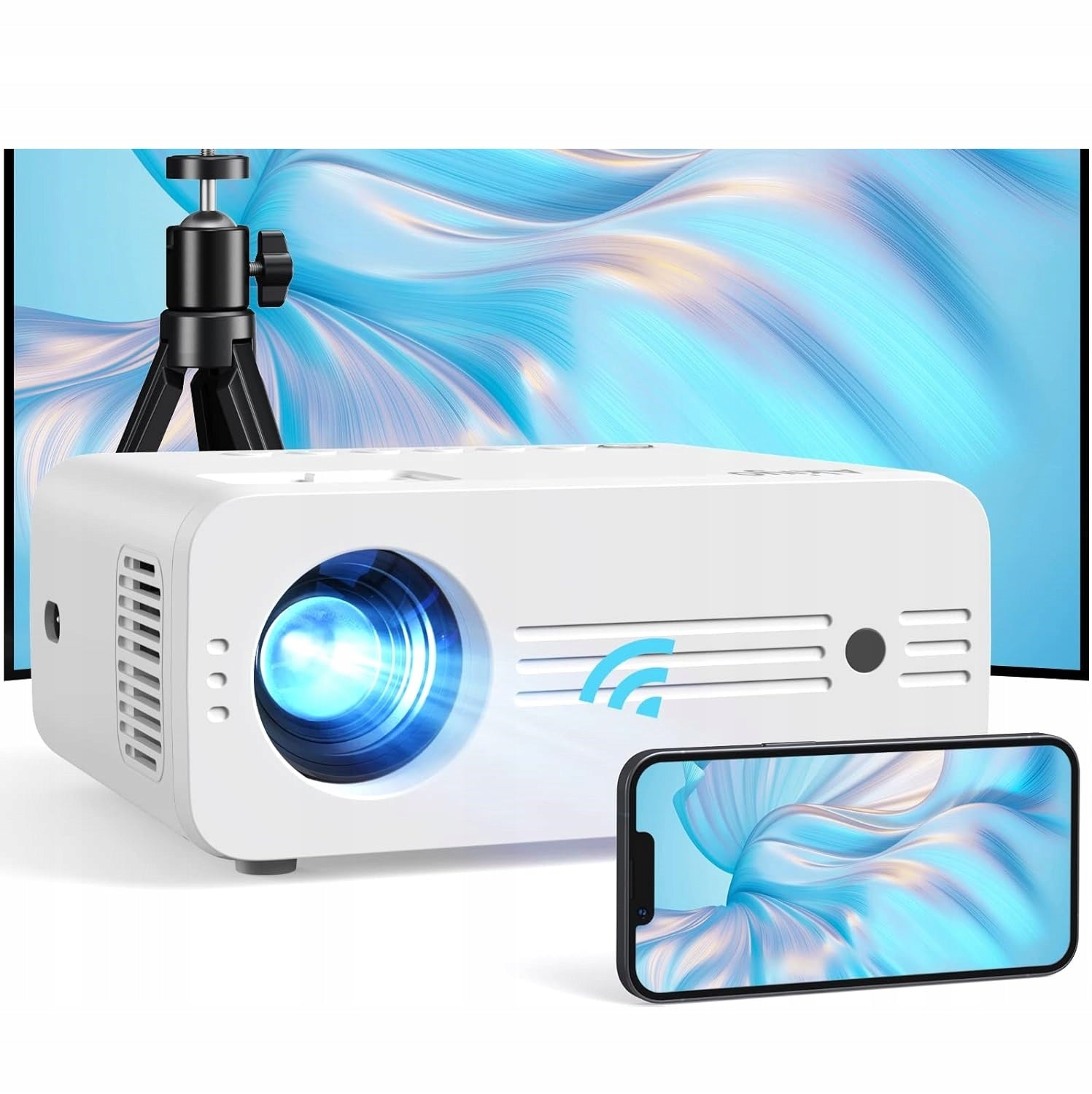 PROJECTOR WI-FI BT AKIYO O7 1080p LCD BUILT-IN SPEAKERS + TRIPOD