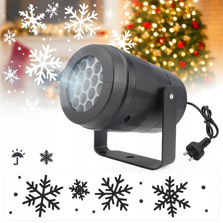 PROJEKTOR LED PŁATKI ŚNIEGU ŚWIĄTECZNY RZUTNIK ZEWNĘTRZNY i WEWNĘTRZNY HIT Manufacturer code RC-K-445