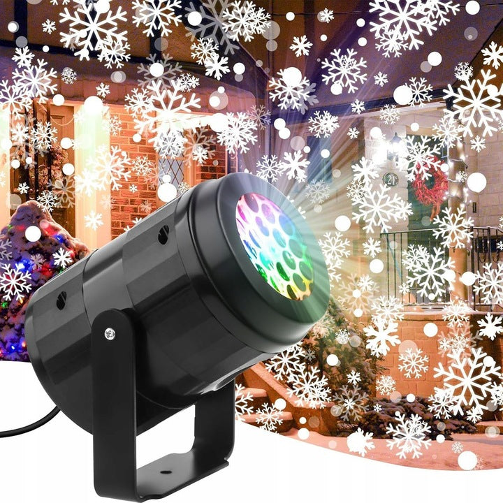 PROJEKTOR LED PŁATKI ŚNIEGU ŚWIĄTECZNY RZUTNIK ZEWNĘTRZNY i WEWNĘTRZNY HIT