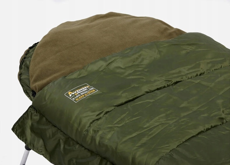 PROLOGIC CARP BED WITH SLEEPING BAG AVENGER BEDCHAIR 8 LEGS 120KG Packaging status original