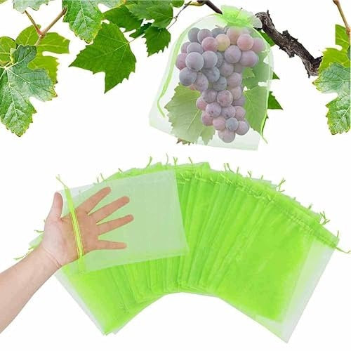 PROTECTIVE BAGS FOR ORGANZA GRAPES WITH REUSABLE DRAWSTRING 100 Brand no brand