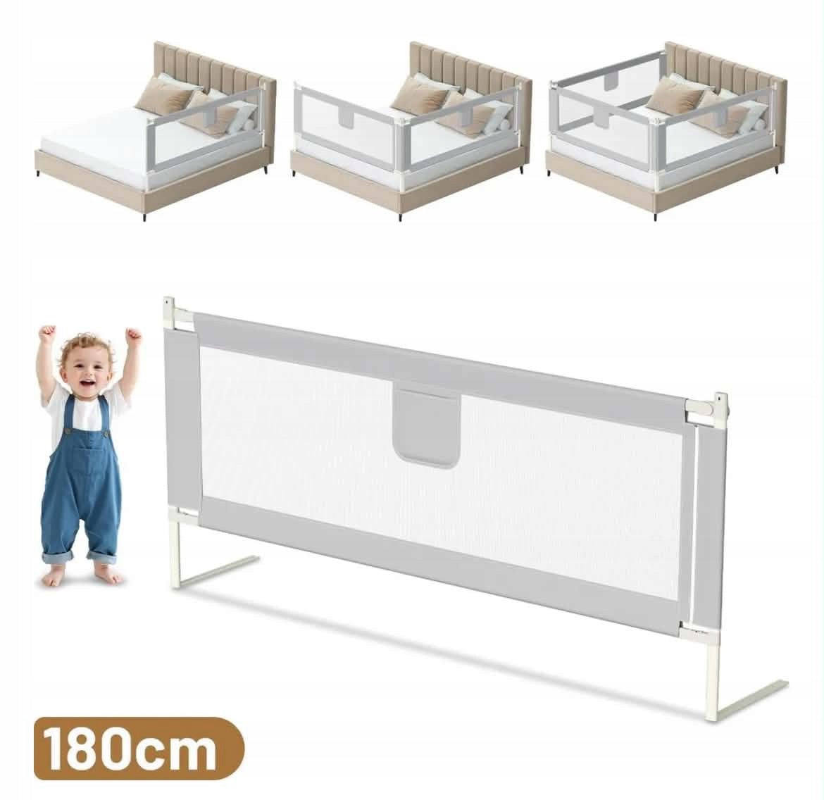 PROTECTIVE BARRIER FOR BED 180 CM CHILD PROTECTION FOLDING COVER Brand no brand