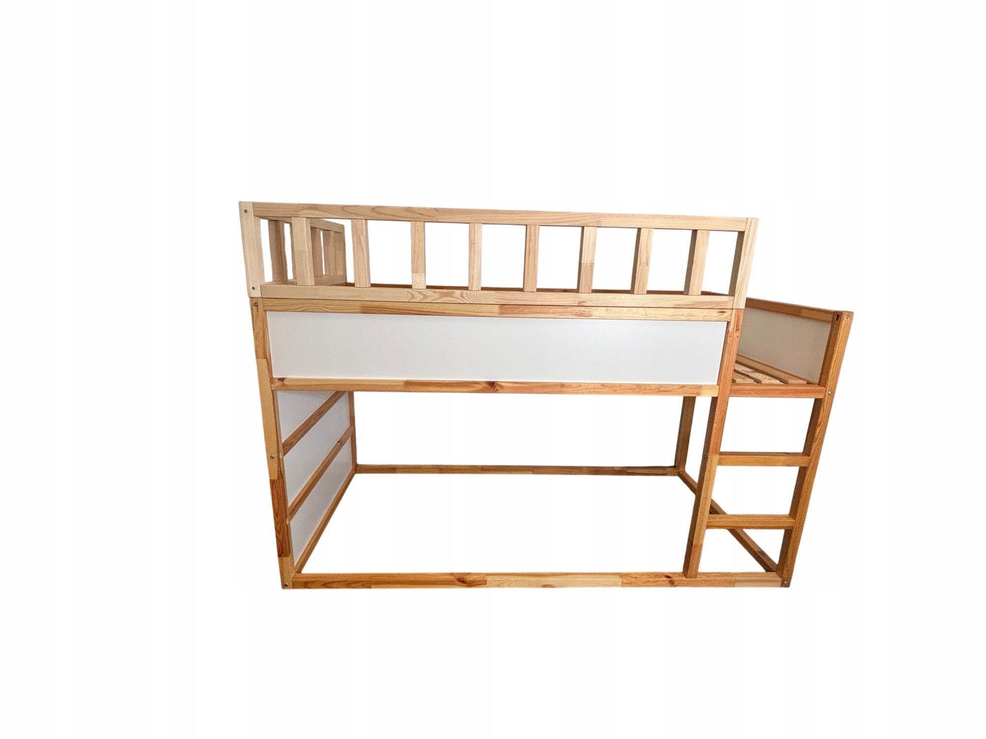 PROTECTIVE BARRIER FOR BED CHICKEN PROTECTION WOODEN PINE Manufacturer code I love KURA,drewniana barierka ochronna