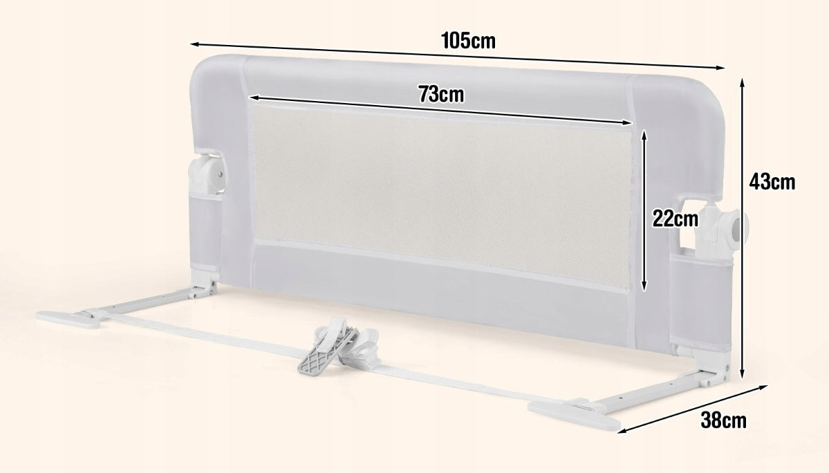 PROTECTIVE BARRIER FOR CHILDREN'S BED 105 CM Packaging status original