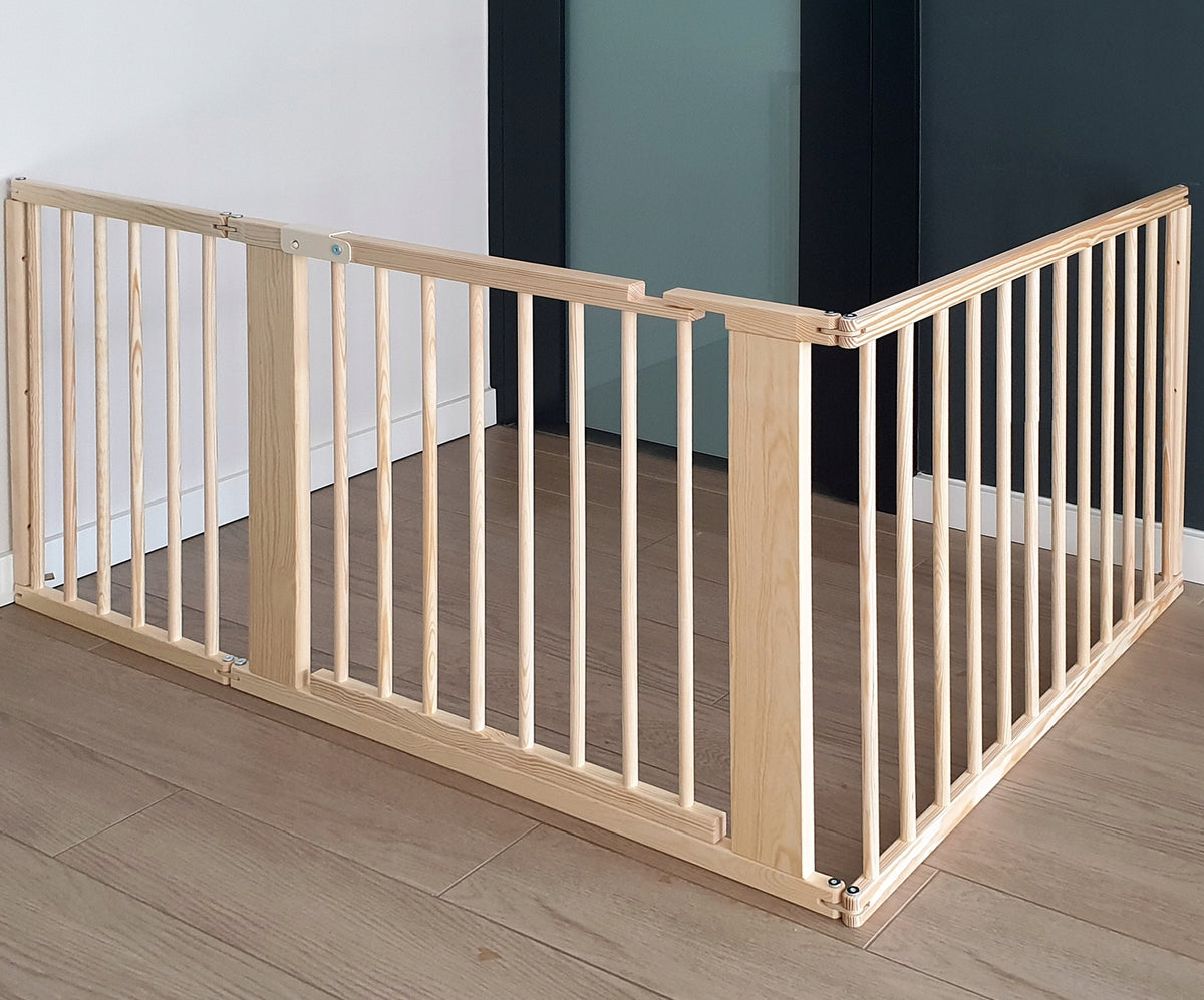 PROTECTIVE BARRIER GATE SECURING DOOR STAIRS FIREPLACE UP TO 230 cm Color transparent