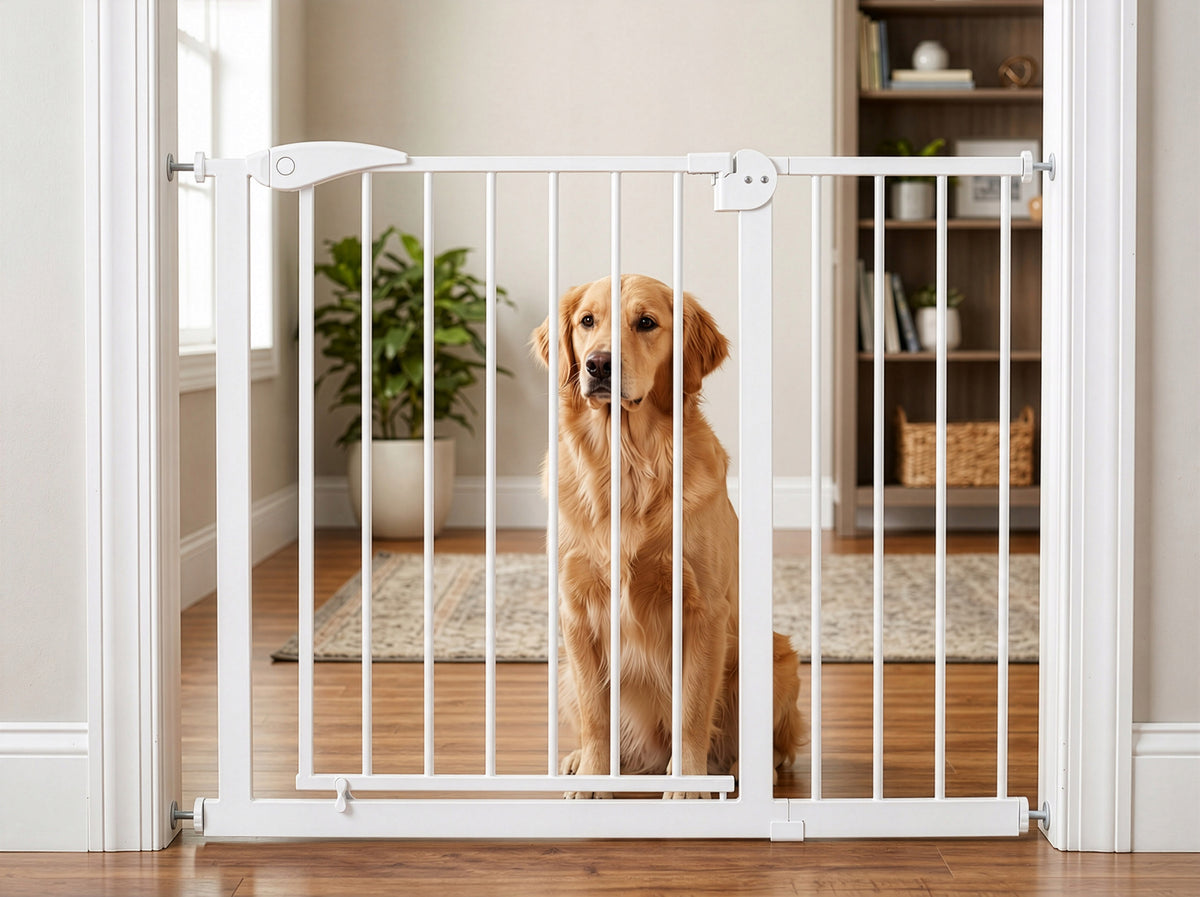 PROTECTIVE BARRIER SECURITY GATE FOR STAIRS DOOR EXPANSION 75-113cm Manufacturer code 333297MG