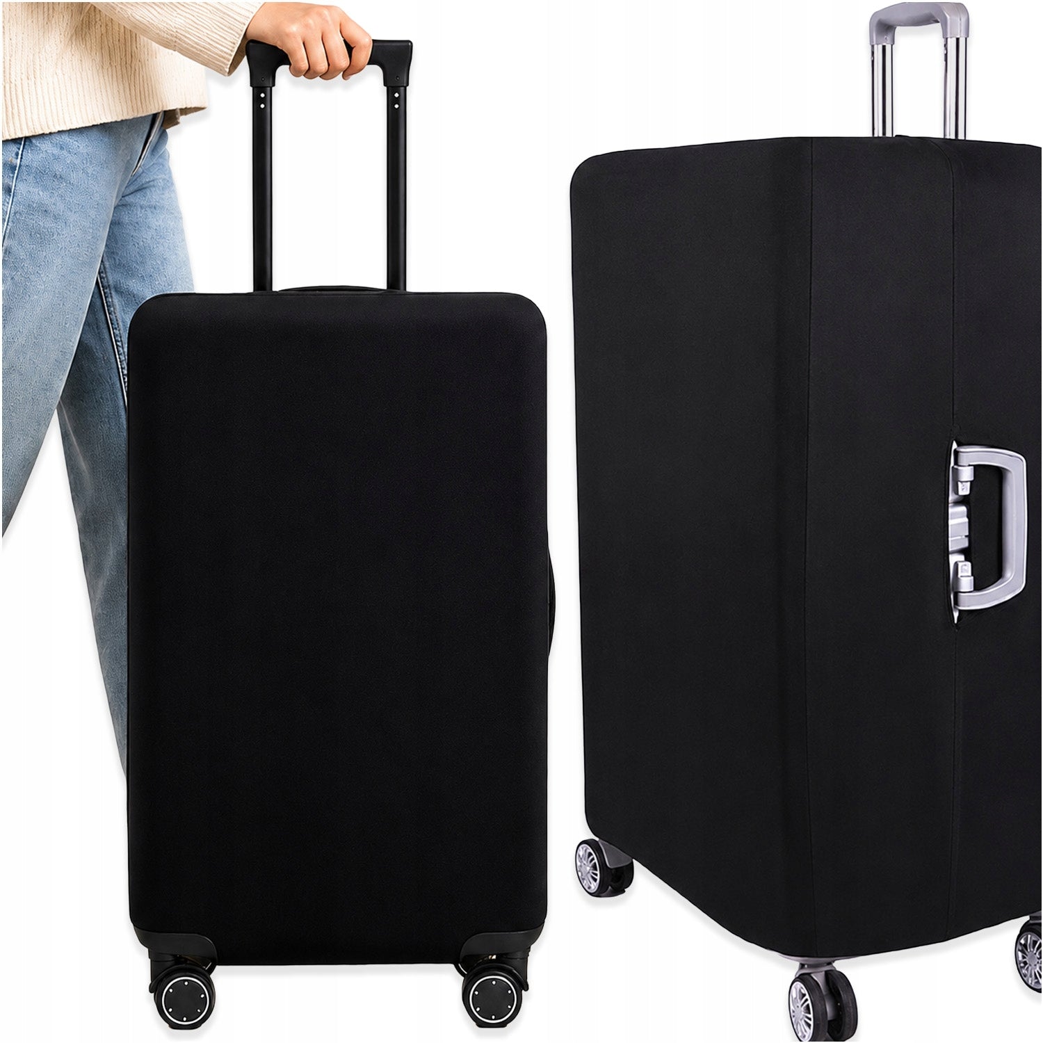 PROTECTIVE COVER FOR TRAVEL SUITCASE LUGGAGE FLEXIBLE CASE XXL 72x52x30cm Manufacturer code POKROWIEC NA WALIZKĘ ROZMIAR XXL MEMFLOW