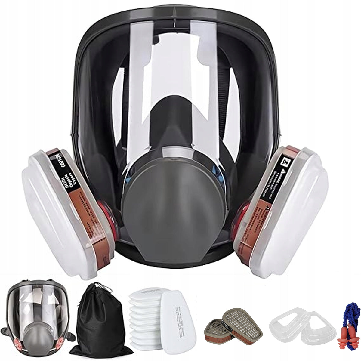 PROTECTIVE DUST MASK + 2x CARBON CARTRIDGES + 10x FILTERS