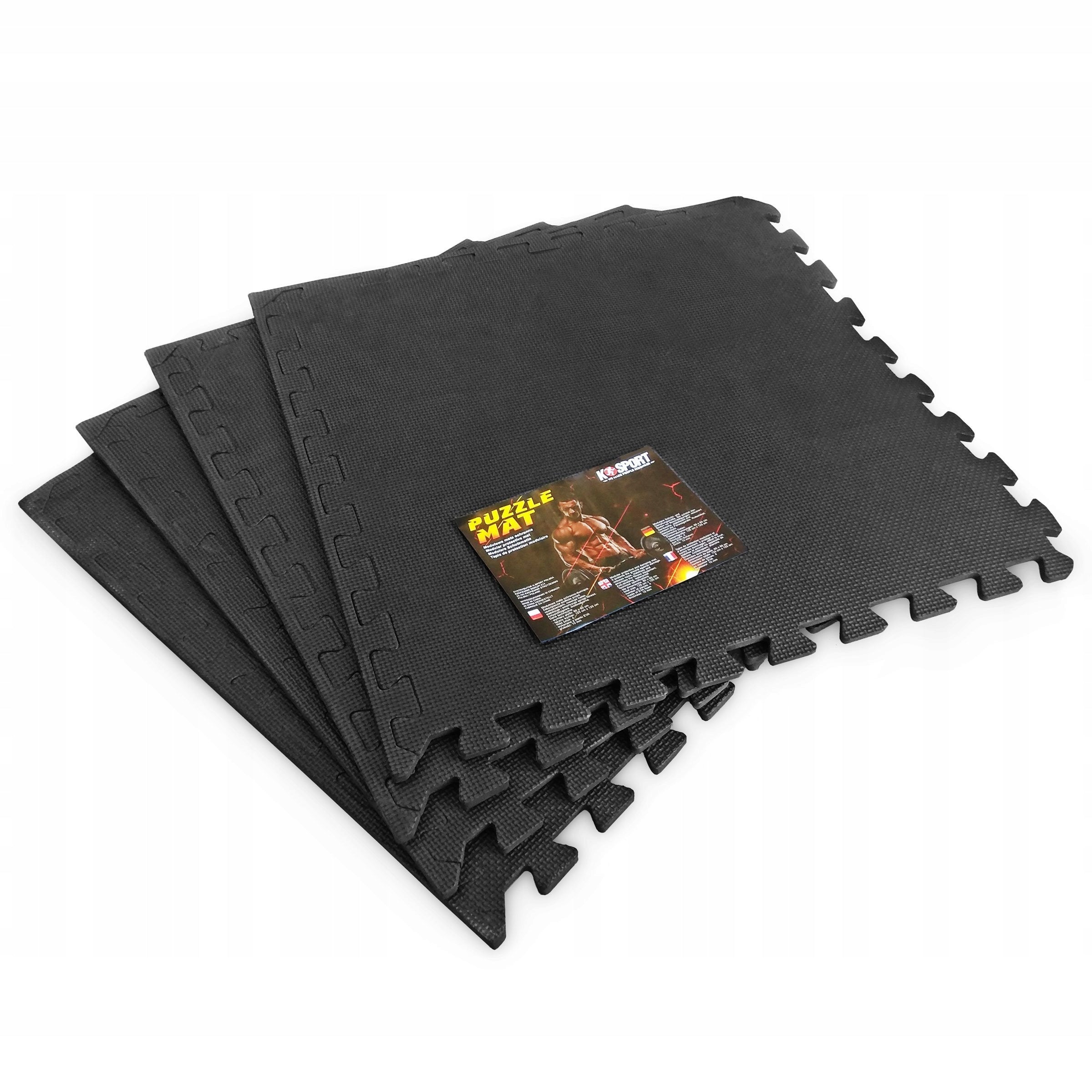 PROTECTIVE FOAM FLOOR MAT GYM PUZZLE FOR EQUIPMENT 4 PCS 60x60