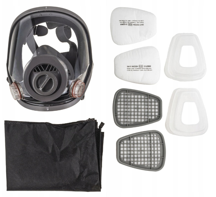 PROTECTIVE FULL FACE MASK vi CF 6800 ready to work