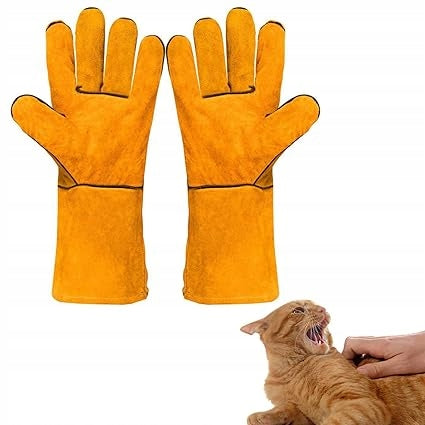 PROTECTIVE GLOVES FOR ANIMALS AGAINST CAT DOG SCRATCH BITE