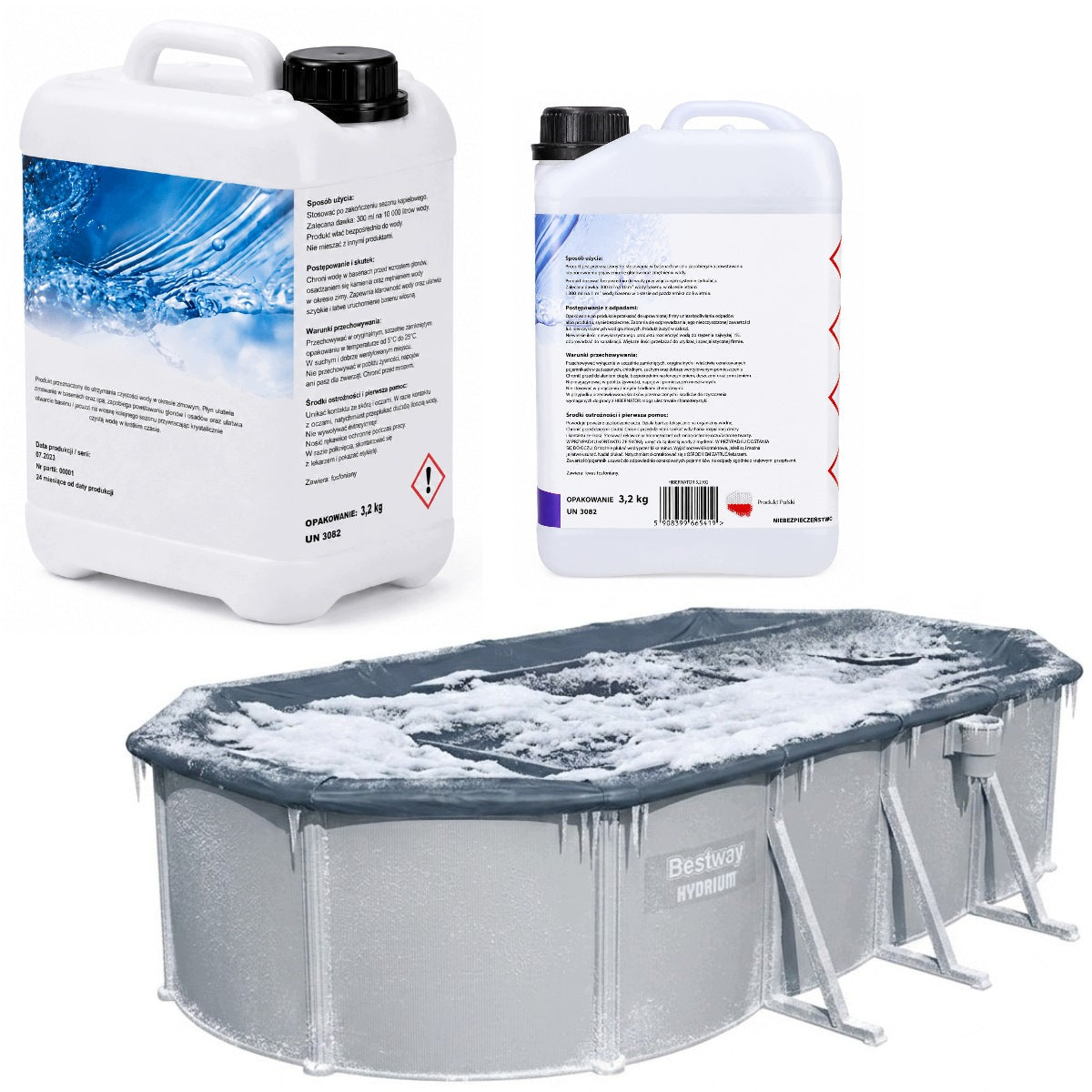 PROTECTIVE LIQUID FOR WINTERING THE POOL PREPARATION FOR WINTERING THE WATER IN THE POOL