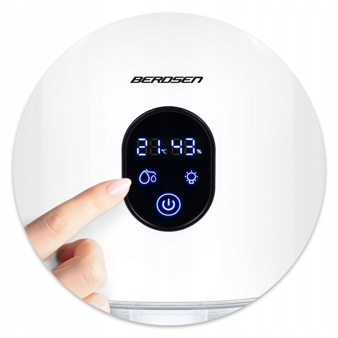 PRZENOŚNY OSUSZACZ POWIETRZA POCHŁANIACZ WILGOCI BERDSEN BR-10B LED KOLOR Brand Berdsen