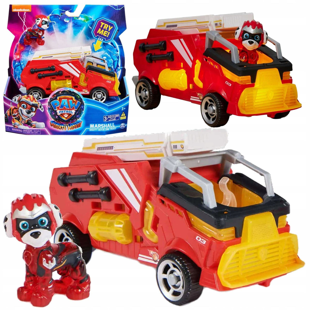 PSI PATROL MARSHALL FIRE TRUCK VEHICLE FIRE TRUCK FILM LIGHT SOUND