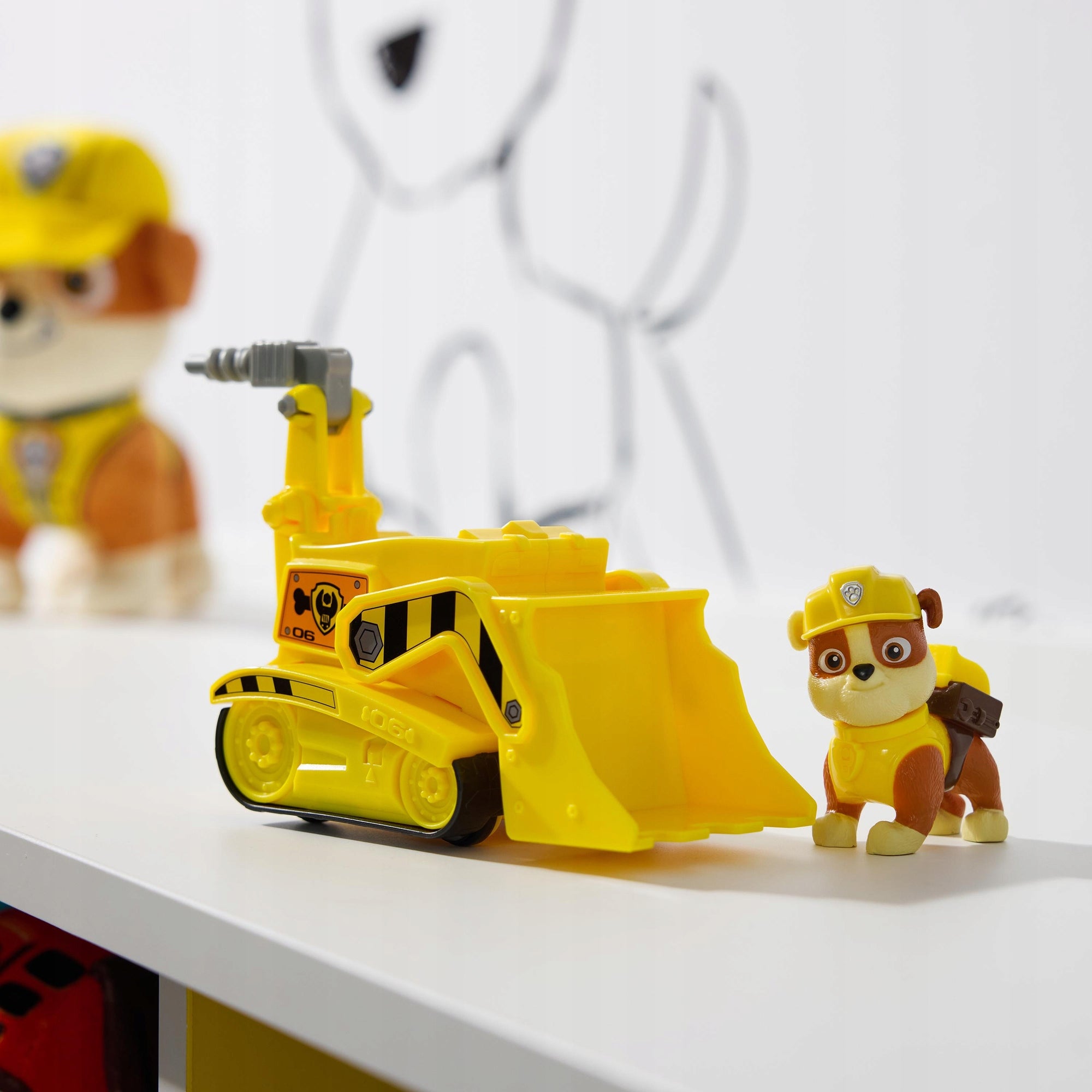 PSI PATROL RUBBLE BULLDOZER VEHICLE + FIGURINE Manufacturer code 20114323