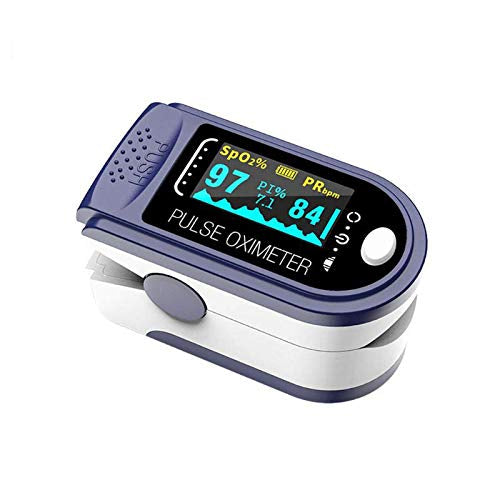 PULSE OXIMETER FINGER PULSE MONITOR PULSE SATURATION OLED CE CERTIFIED Color blue