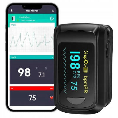 PULSE OXIMETER HOLFENRY OXYGEN SATURATION METER, HEART RATE MEASUREMENT JKS50BL Medical device no