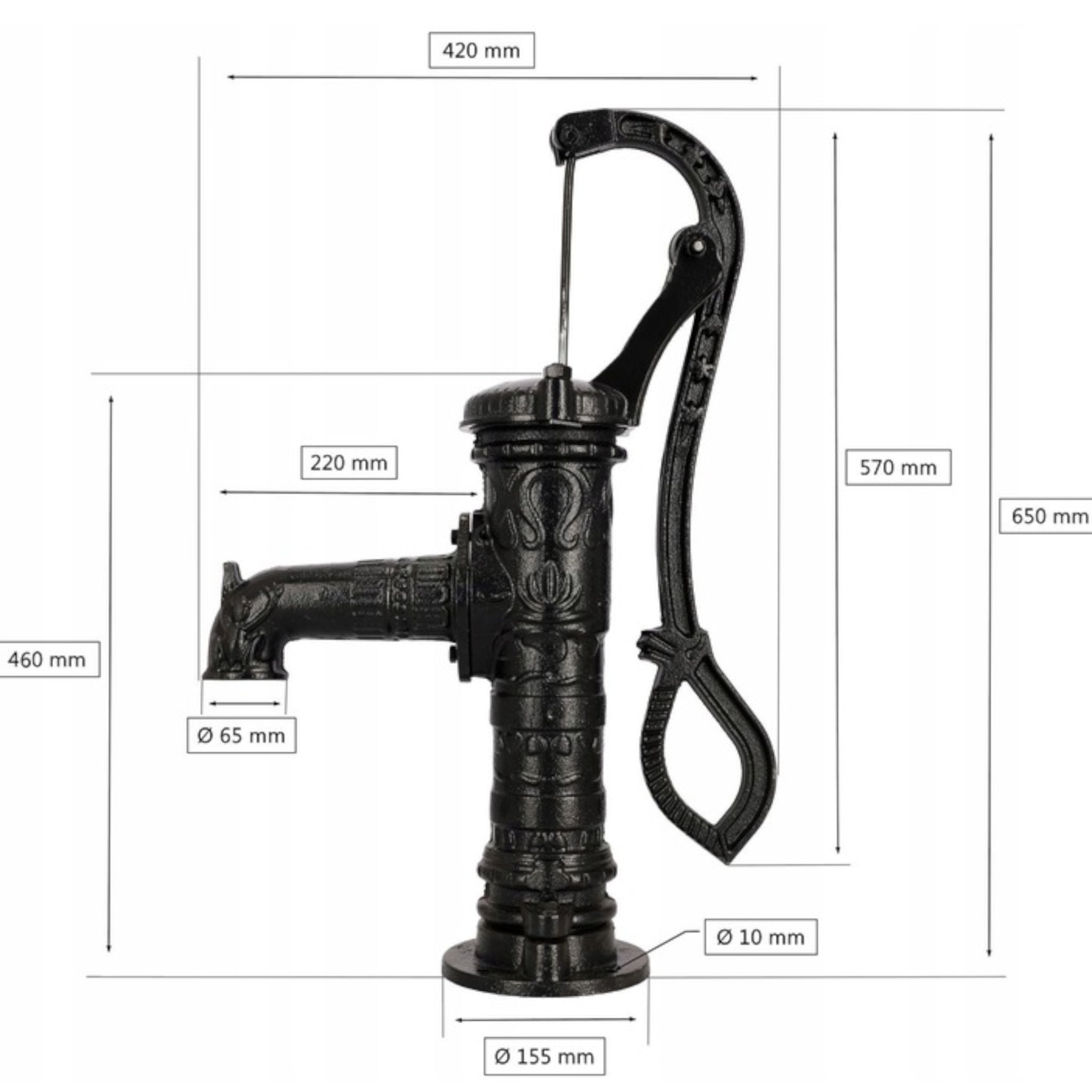 PUMP ABISYNKA DECORATIVE GARDEN DELUX BLACK +BASE +SNAKE -HIGH QUALITY! Batteries included no