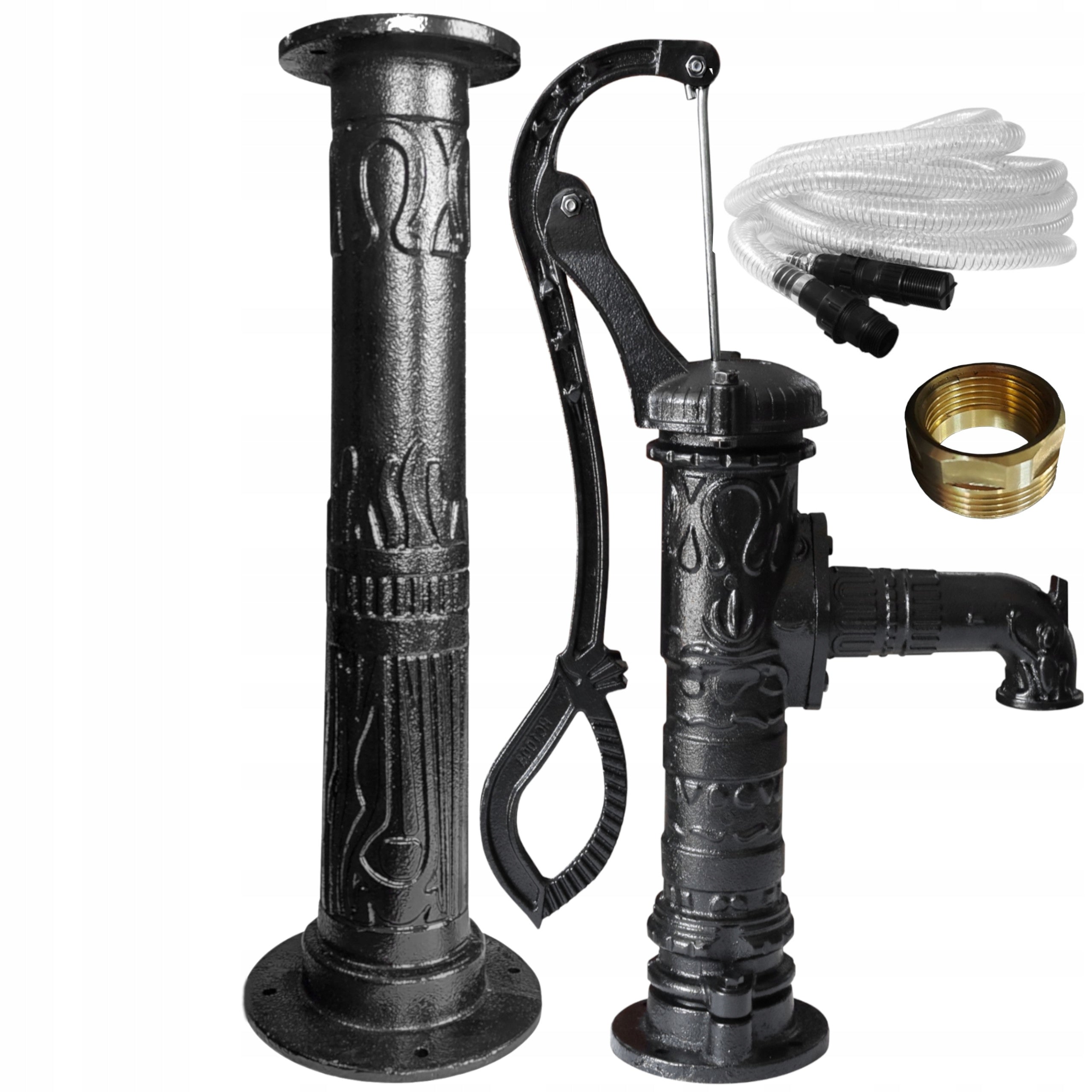 PUMP ABISYNKA DECORATIVE GARDEN DELUX BLACK +BASE +SNAKE -HIGH QUALITY! Pump type manual
