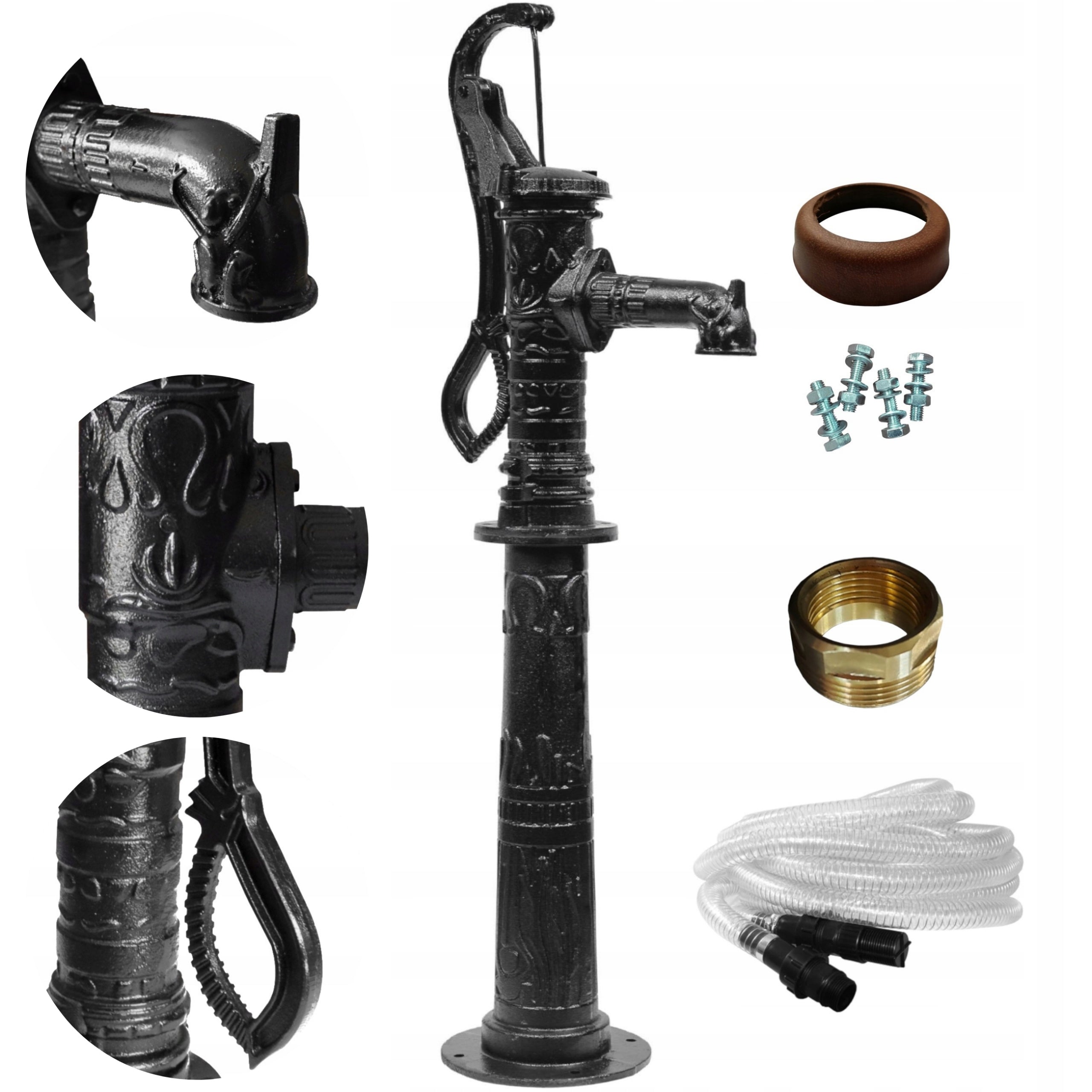 PUMP ABISYNKA DECORATIVE GARDEN DELUX BLACK +BASE +SNAKE -HIGH QUALITY!