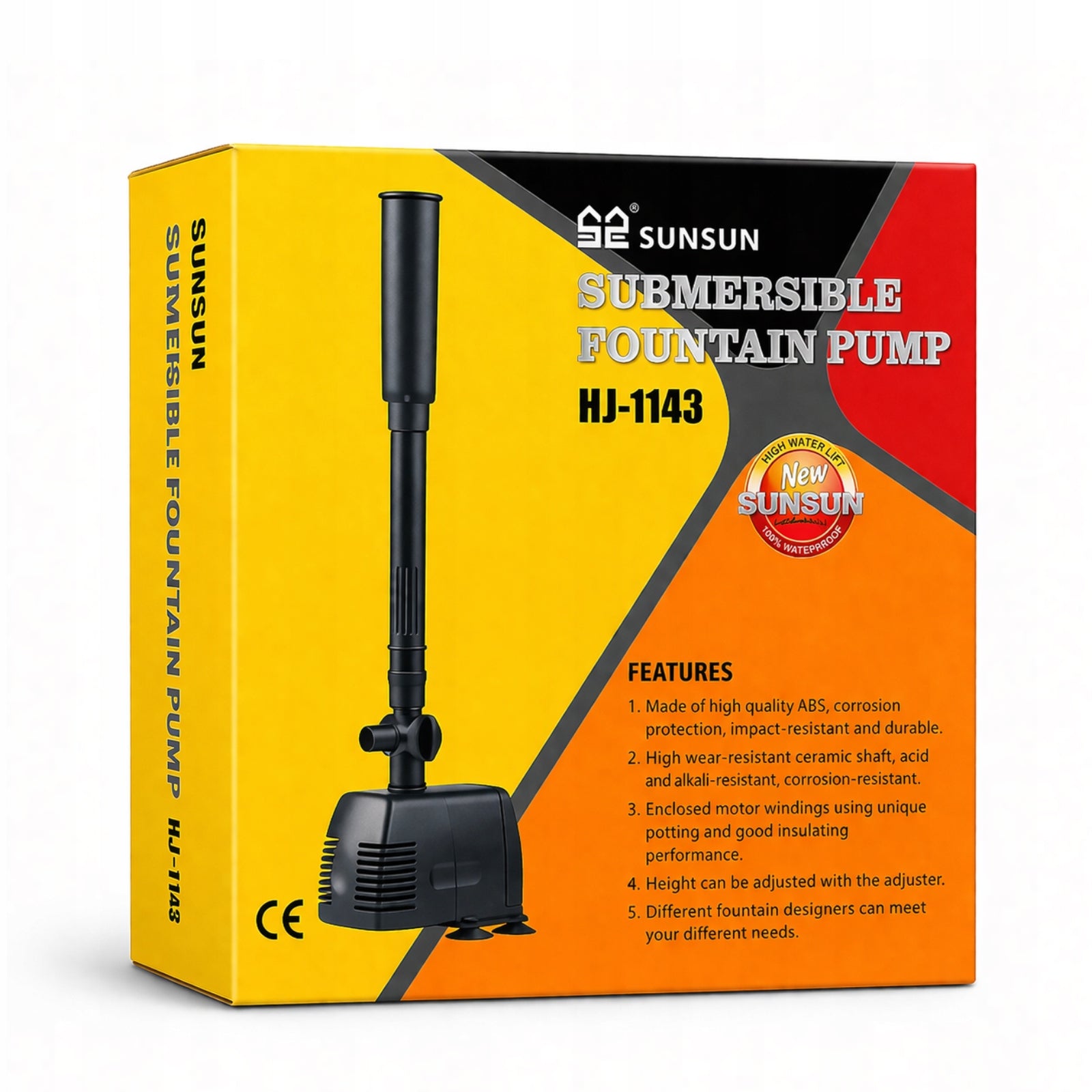 PUMP FOR POND AQUARIUM DEKO1000L/H FOUNTAIN 3 NOZZLES 22W CASCADE Manufacturer code Pompa do oczka wodnego 22W 1000L/h DEKO