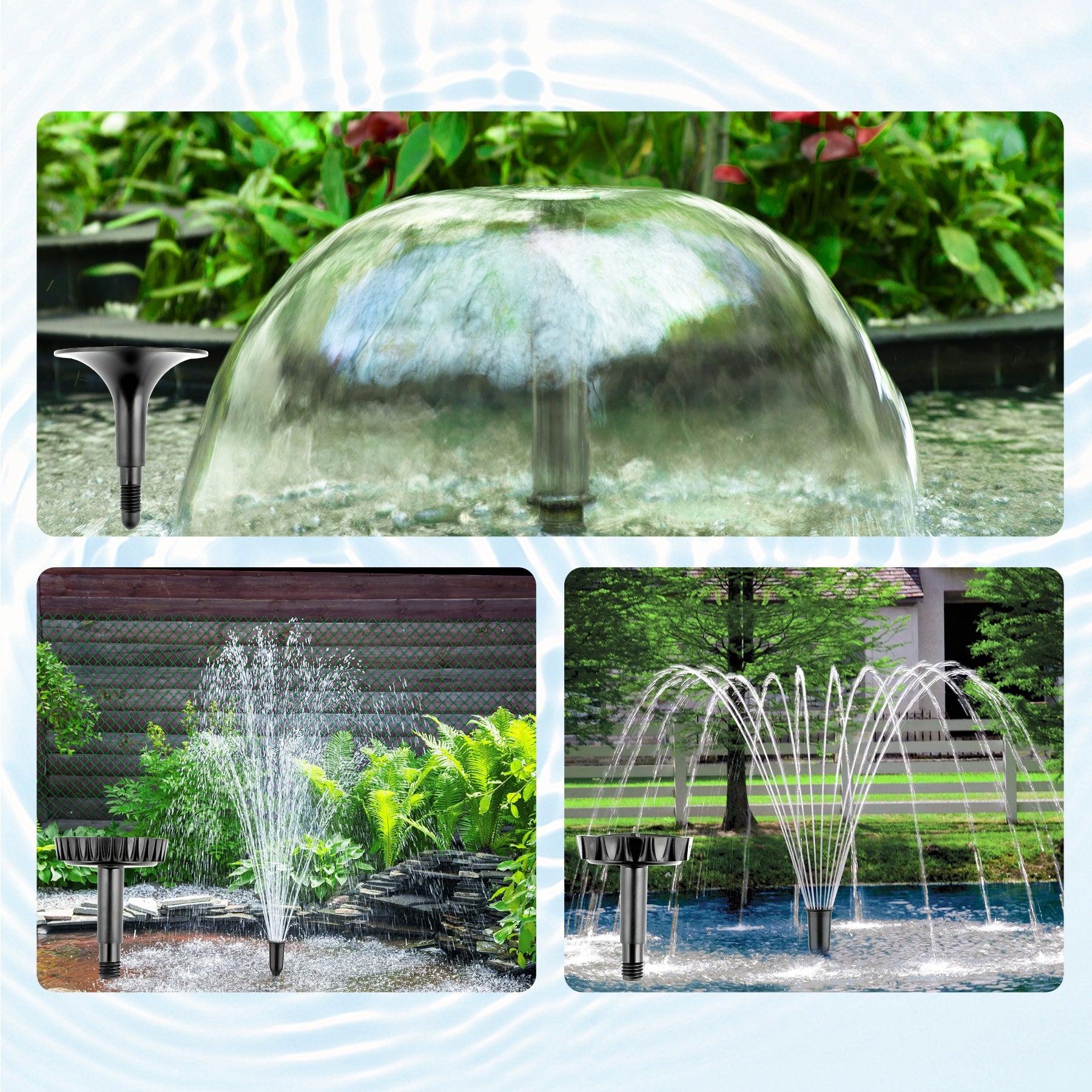 PUMP FOR POND WATER FOUNTAIN CASCADE 1500 l/h 25W Manufacturer no brand